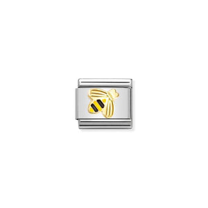 Nomination Composable Link Bee, 18K Gold & Enamel