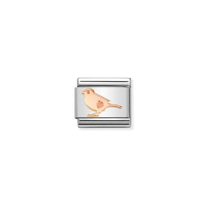 Nomination Composable Link Bird, 9K Rose Gold