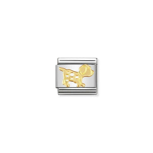 Nomination Composable Link Dog, 18K Gold