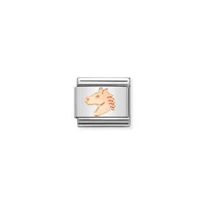 Nomination Composable Link Head of Horse, 9K Rose Gold