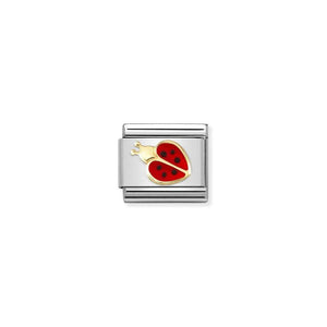 Nomination Composable Link Red Ladybird, 18K Gold & Enamel